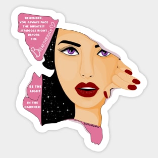 Breakthrough feminist Sticker